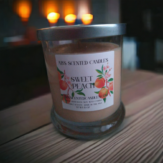 Sweet Peach Scented Candles