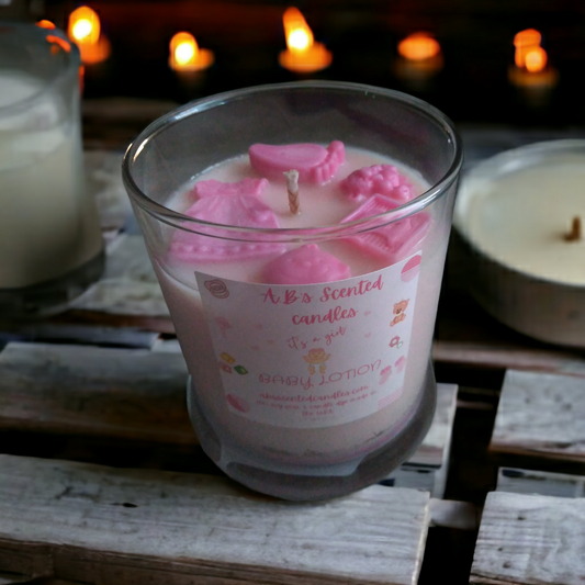 It's A Girl Baby Lotion Scented Candles