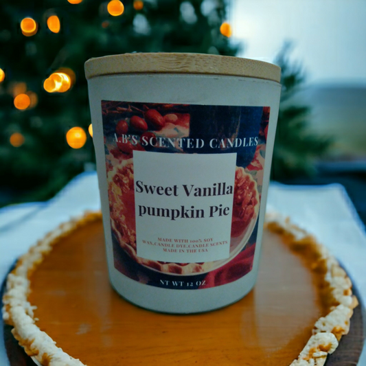 Sweet Vanilla Pumpkin Pie Scented candles