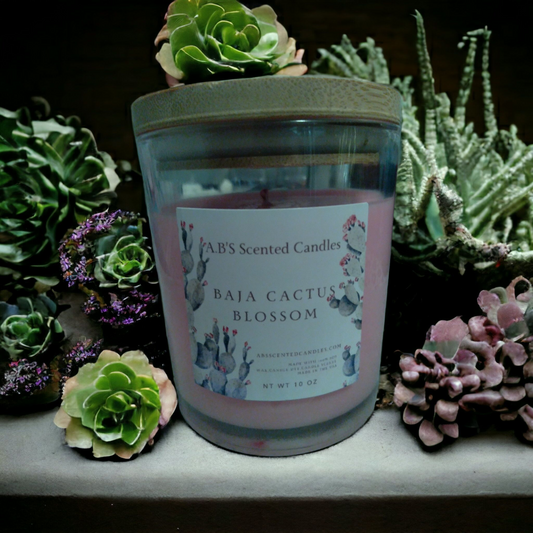 Baja Cactus Blossom Scented Candles 10 oz