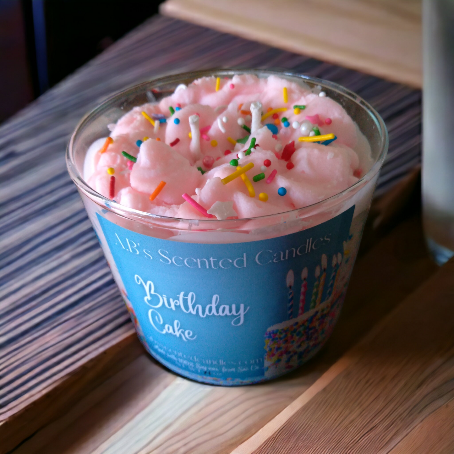 Birthday cake Scented Candles