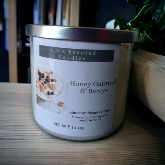 Honey oatmeal & Berries Scented Candles